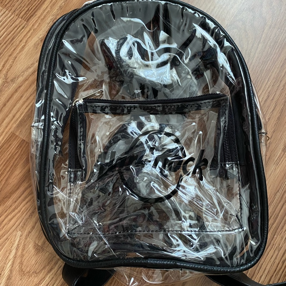 Hard rock clear back pack mini